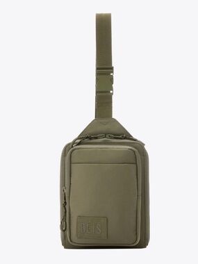 BEIS The Sport Sling in Olive , Crossbody  NWT